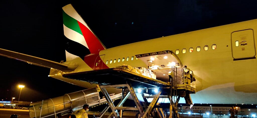 Emirates SkyCargo transports Sputnik V to Colombo (1)