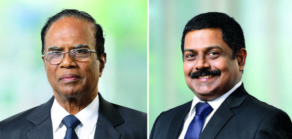 Commercial Bank Chairman Justice K. Sripavan and MD Mr S