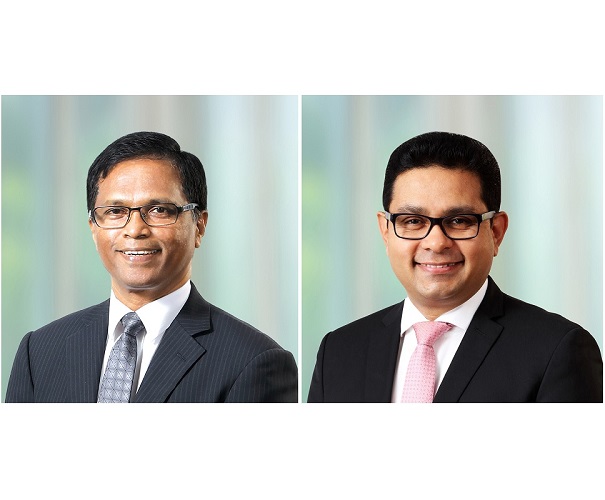 Commercial Bank Chairman Prof. Ananda Jayawardane (left) & Managing Director and CEO Mr Sanath Manatunge