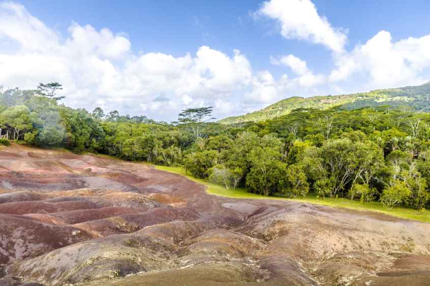 Beautiful scenery of Seven Colored Earth, Chamarel, Mauritius