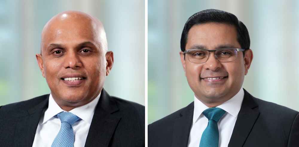 Commercial Bank Chairman Mr Sharhan Muhseen & Managing Director and CEO Mr Sanath Manatunge (LBN)