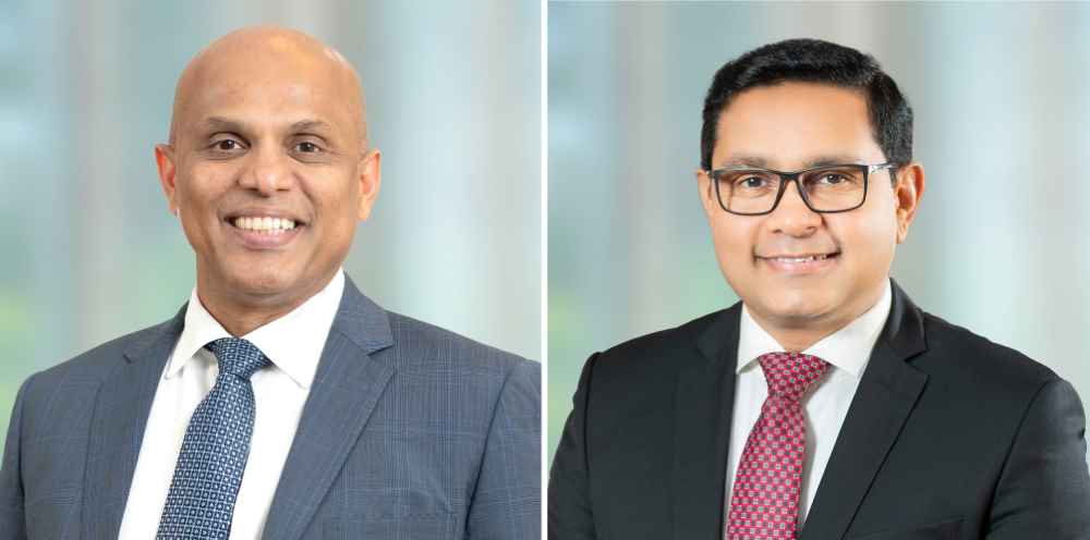 Commercial Bank Chairman Mr Sharhan Muhseen & Managing Director and CEO Mr Sanath Manatunge (LBN)