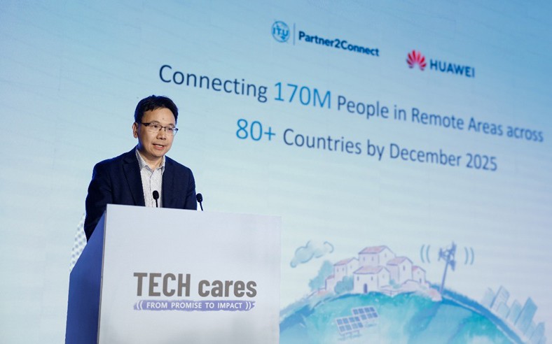 Image - Yang Chaobin, CEO of Huawei ICT BG announces the fulfillment of ITU P2C Pledge