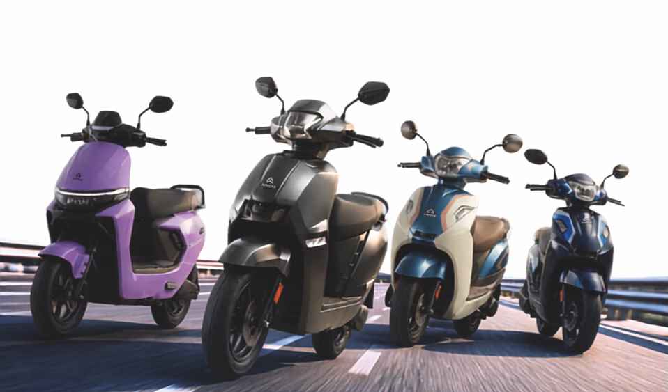 Bikes on Blurred City Road - 1
